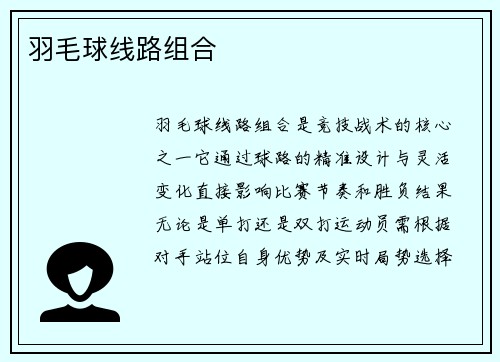 羽毛球线路组合